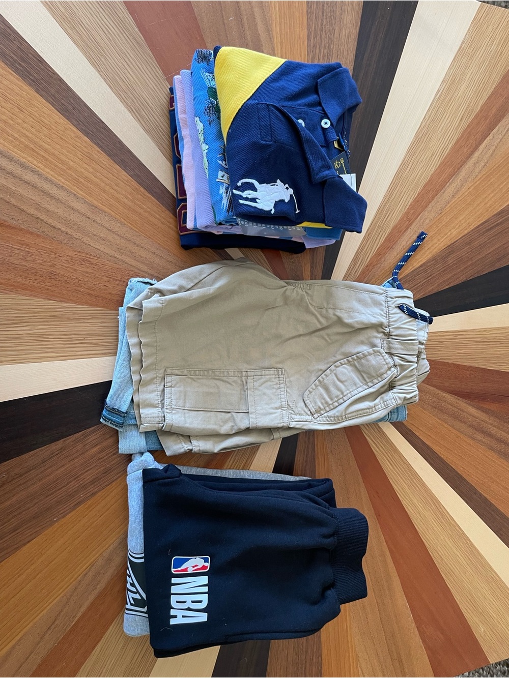 Polo by Ralph Lauren Tan Elastic-Waist Cargo Shorts for Kids
